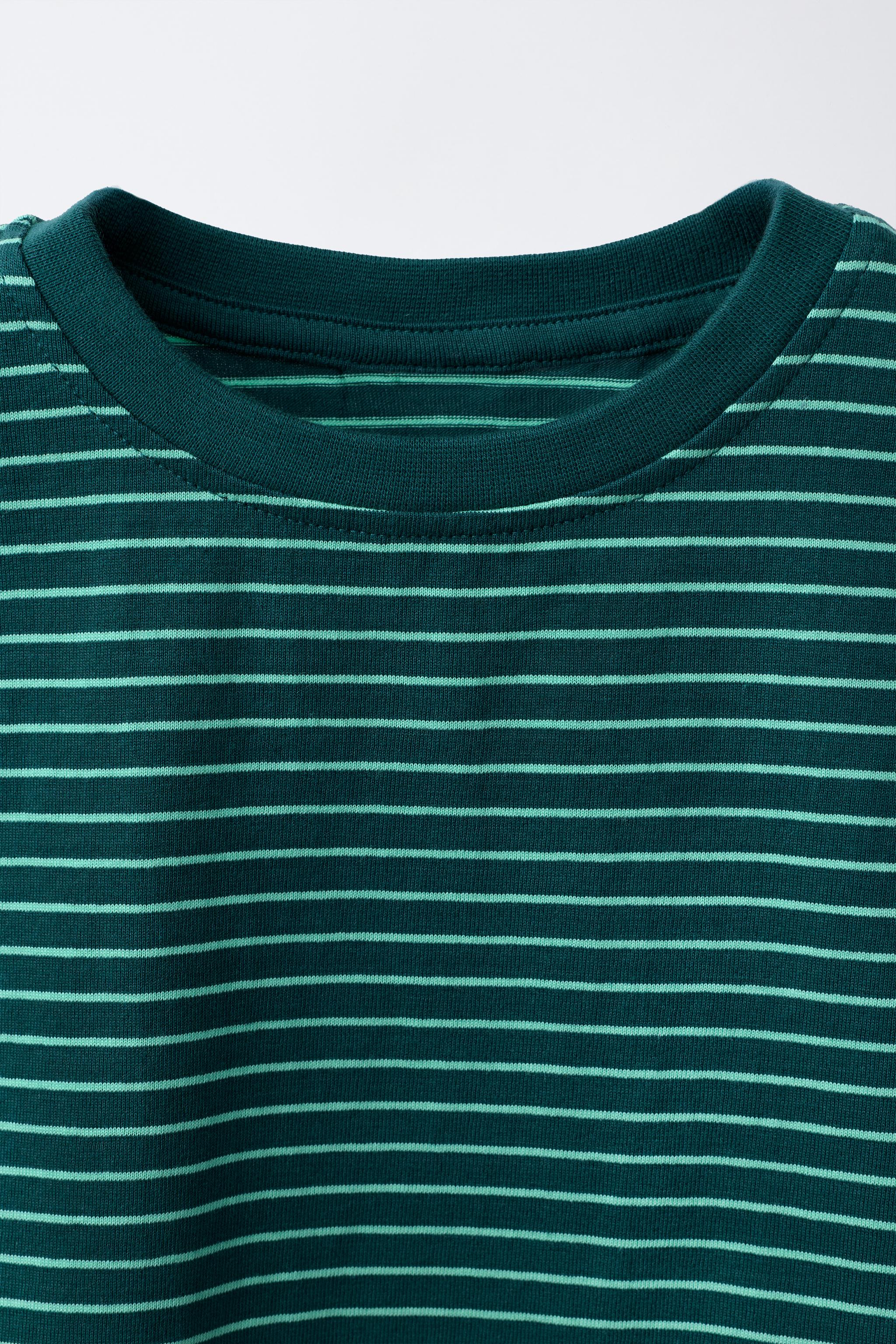THREE-PACK OF STRIPED AND PLAIN T-SHIRTS